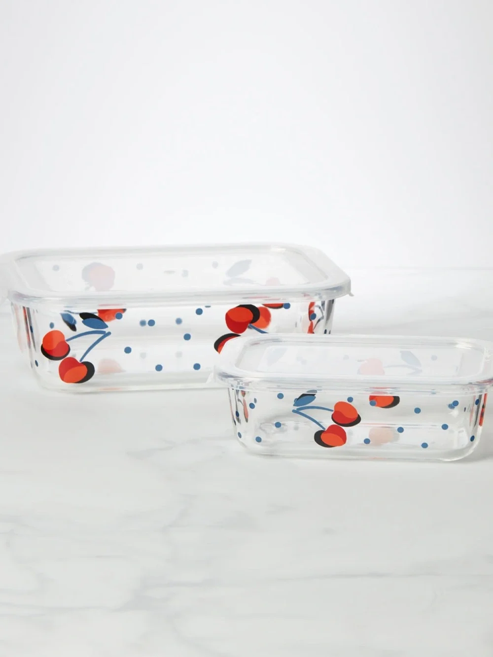 Kate Spade Vintage Cherry Dot Rectangular Food Storage Set, NWT 🍒